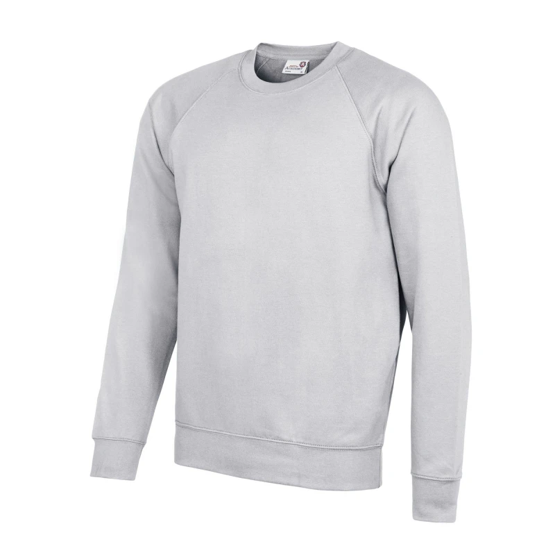Image of AWDis AWDis Men Academy Crew Neck Raglan Sweatshirt in Grey Size: X-Small Grey XS Male 5054752809249