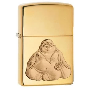 Image of Zippo Laughing Buddha High Polish Brass Finish Windproof Lighter