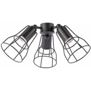 Image of Faro Barcelona - Light Kit for Yakarta and Aloha fans cm 17X17X40 33714 - Marrone scuro