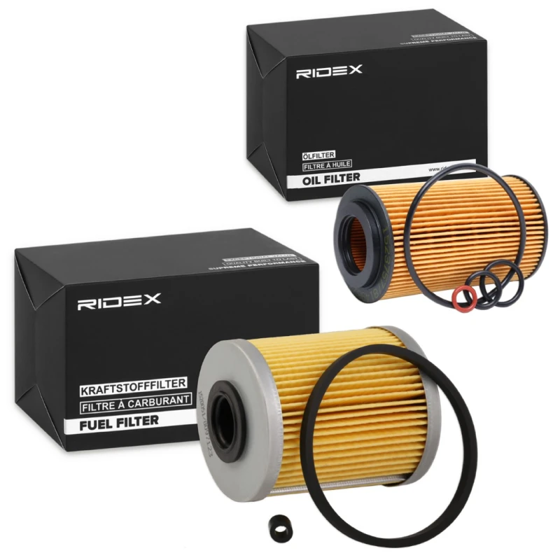 Image of RIDEX 4055F34655 Filter Set with gaskets/seals Filter Set (4055)