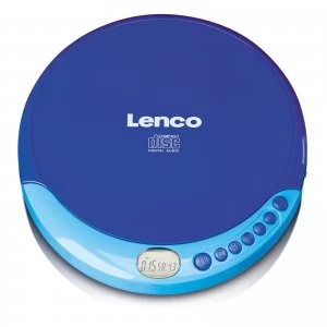 image of Lenco CD-011 Portable CD Player - Blue