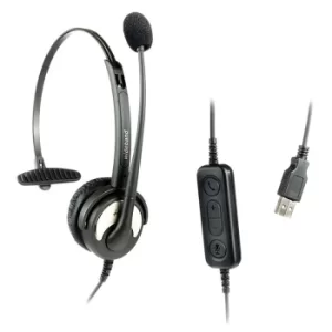 image of HiHo 150U Monaural USB Headset with Boom Mic