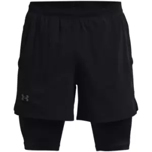 Under Armour Launch SW 7" 2N1 Short Mens - Black