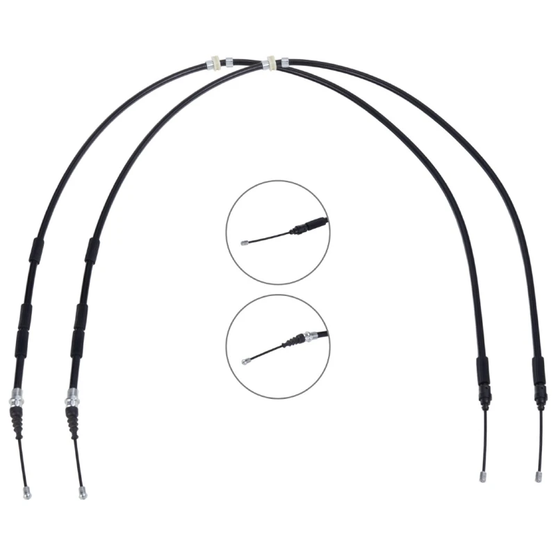 Image of RIDEX 124C1156 Brake Cable Right Rear, 1660/1447mm Cable,parking brake (124)