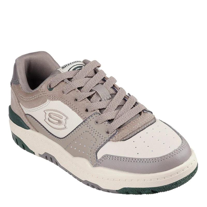 Image of Skechers Lace Up Sneaker W Durable Rubber Ou Low-Top Trainers Unisex Kids Taupe unisex C7 (24)