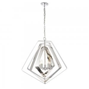 image of 5 Light Ceiling Pendant Chrome Plate, E14