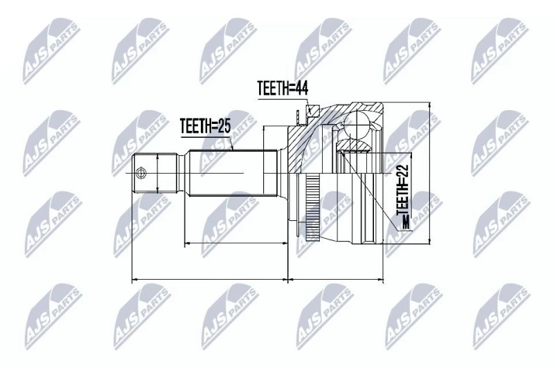 Image of NTY CV joint kit NTY NPZ-HY-540