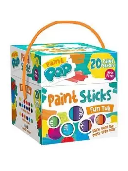 image of Paint Sticks Colour Pops Fun Tub (Includes 20 Assorted Paint Sticks)