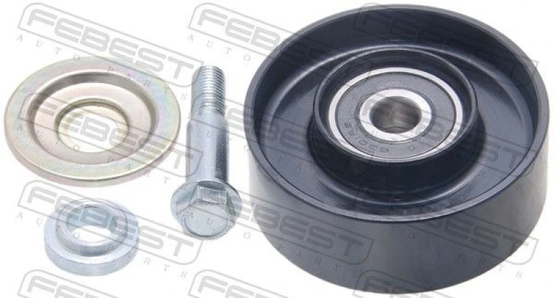 Image of Deflection / guide pulley, V-ribbed belt FEBEST 0188-KUN25