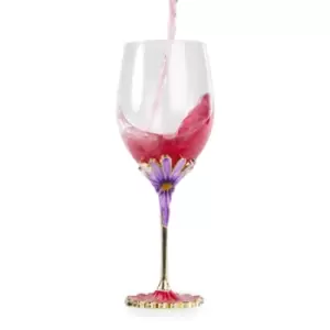Image of Enamel Flower Wine Glass M&W
