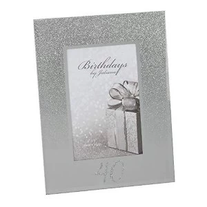 Image of 4" x 6" - Birthdays by Juliana Glitter Mirror Frame - 40th