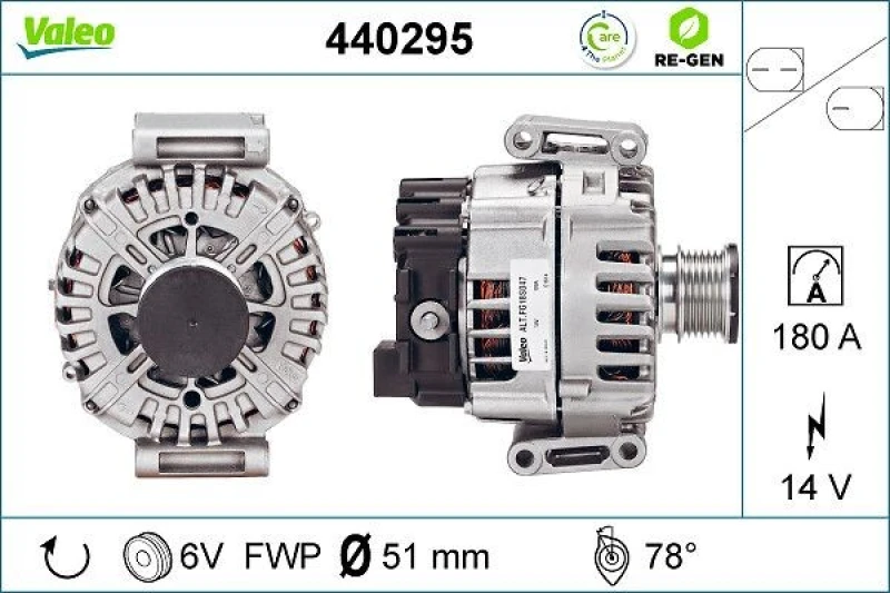 Image of Alternator VALEO 440295
