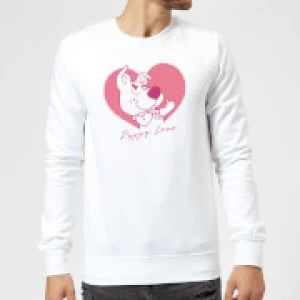 Image of Scooby Doo Puppy Love Sweatshirt - White - L