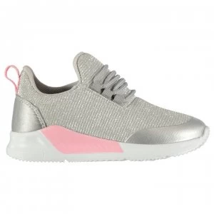 Image of Fabric Revel Run Infants Trainers - Silver