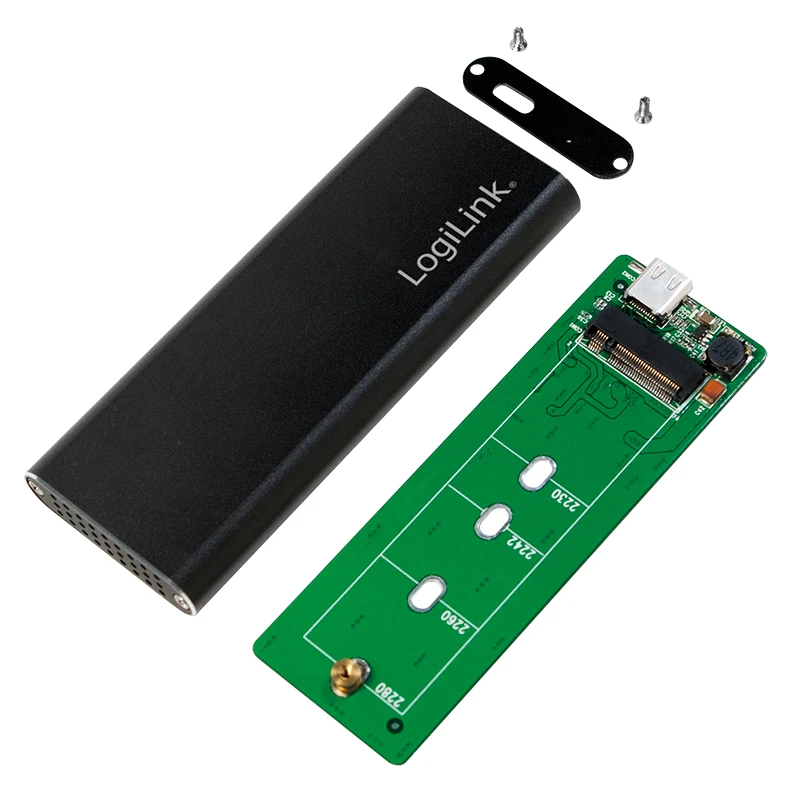 Image of LogiLink UA0314 storage drive enclosure SSD enclosure Black M.2