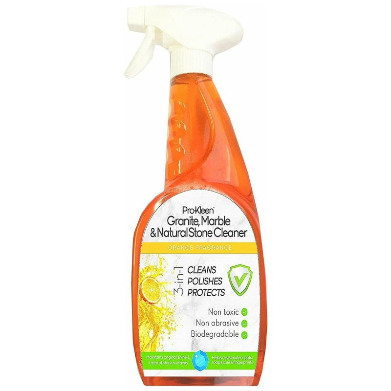 Image of ProKleen Granite, Marble & Natural Stone Worktop Cleaner Spray 1 x 750ml Orange