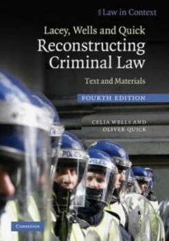 Image of Reconstructing Criminal Law by Celia Wells Book