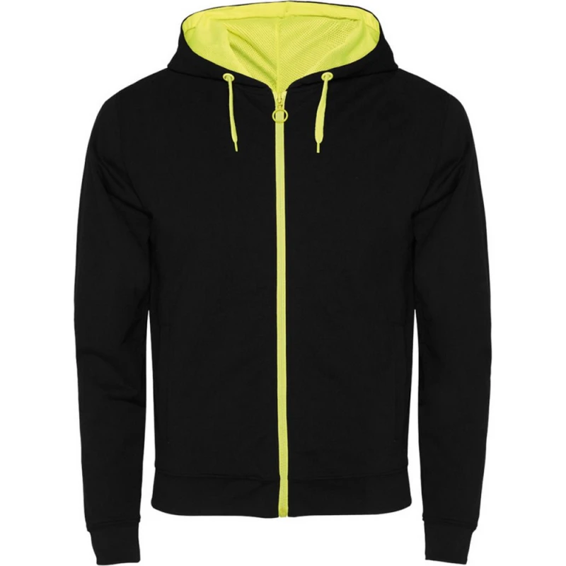 Image of ROLY ROLY Men Fuji Full Zip Hoodie in Black Size: Medium Black M Male 5063574543774