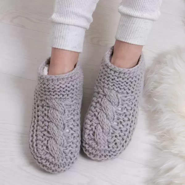Image of totes Chunky Knit Grey Booties Grey