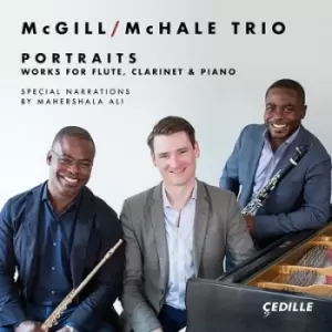 image of Portraits - Works for Flute Clarinet & Piano by Demarre McGill CD Album