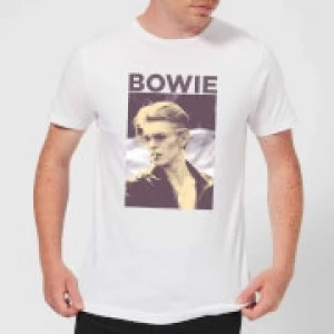 David Bowie Smoke Mens T-Shirt - White - XXL