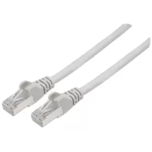 image of Intellinet Network Patch Cable Cat7 Cable/Cat6A Plugs 30m Grey Copper S/FTP LSOH / LSZH PVC RJ45 Gold Plated Contacts Snagless Booted Lifetime Warrant