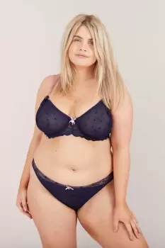 Image of Oola Spot And Lace Bikini Knicker