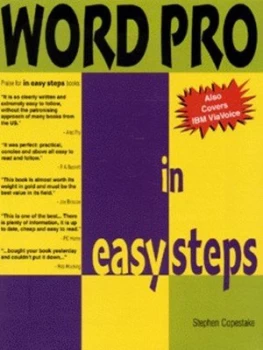 Image of Wordpro in Easy Steps by S Copestake Paperback