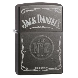 Image of Zippo Jack Daniels Label Grey Dusk Regular Lighter