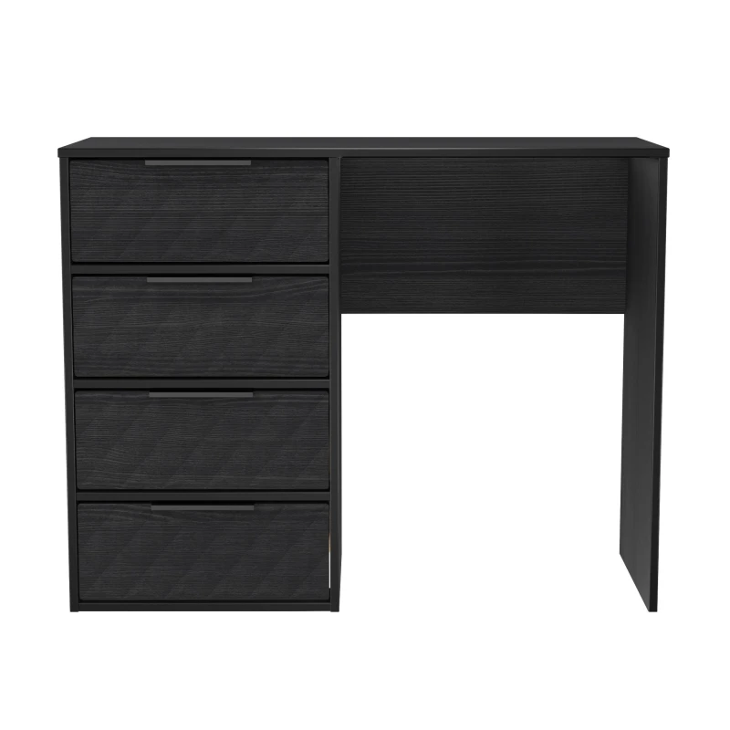 Image of Ready Assembled 2 U Islay 4 Drawer Vanity (Ready Assembled) in Black Size: Medium Black Unisex Medium