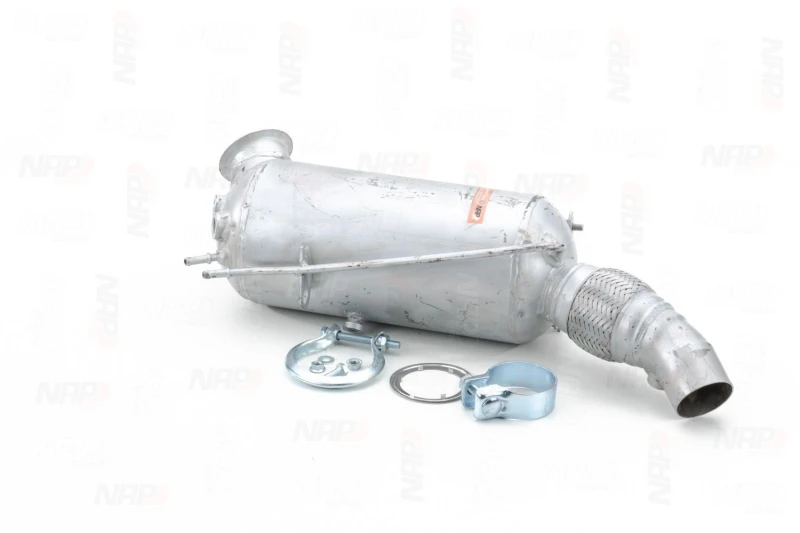 Image of NAP carparts CAD10837 Particulate Filter with fastening/mounting material Cordierite Soot-/ Particle Filter,exhaust system (1256)