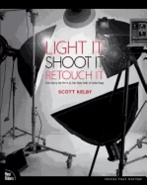 Image of light it shoot it retouch it learn step by step how to go from empty studio