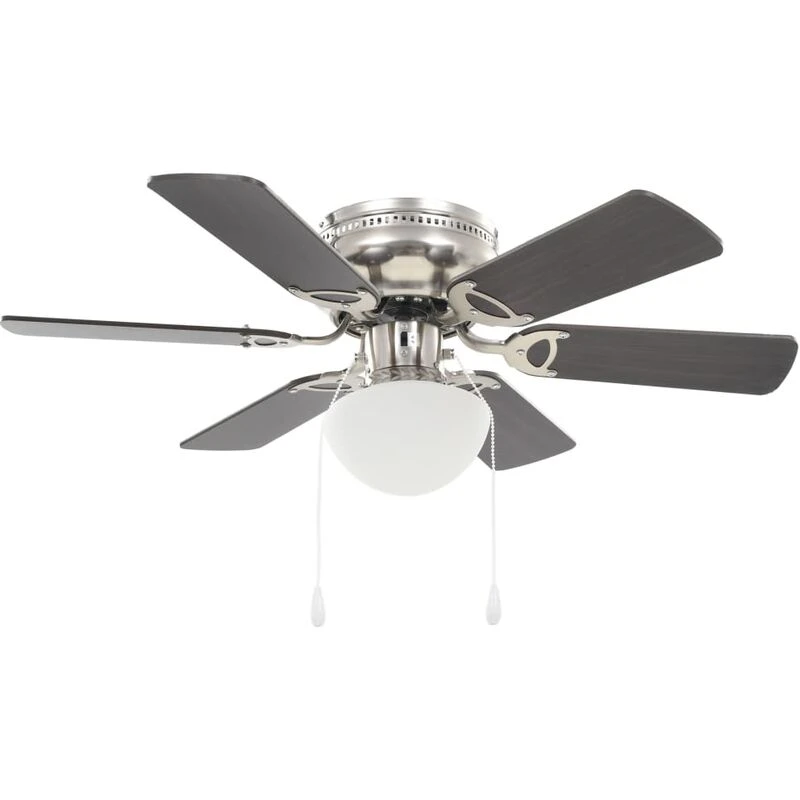 Image of VIDAXL Ornate Ceiling Fan with Light 82cm Dark Brown Vidaxl 50537