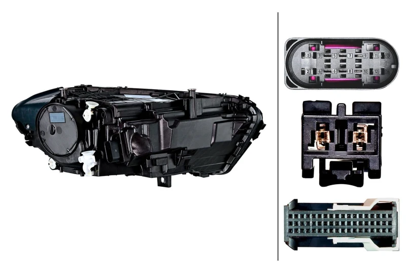 Image of HELLA Headlight HELLA 1EX 015 390-511