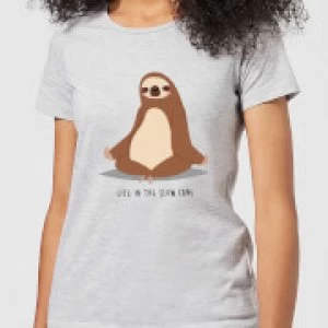 Image of Life In The Slow Lane Womens T-Shirt - Grey - 3XL