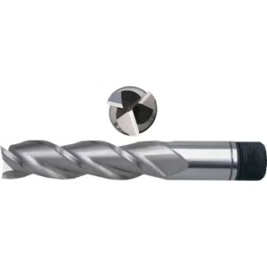 image of 1.3/4"X1.1/4" HSS-Co 5% 3 Flute Threaded Shank Long Series Slot Drills