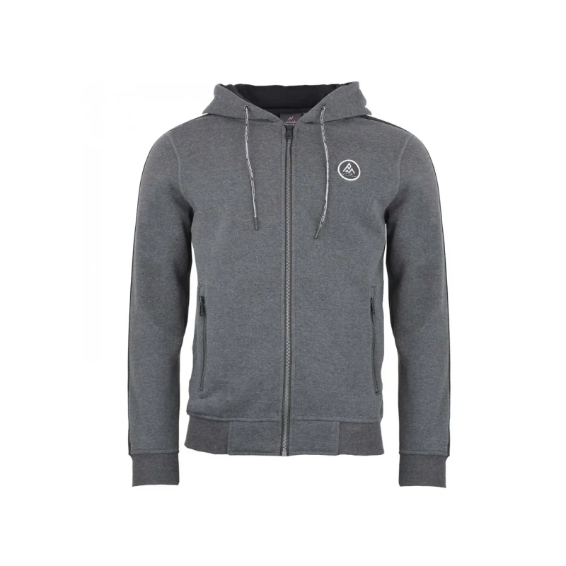 Image of Peak Mountain Hoodie fleece Peak Mountain Cyril Gris Male 2XL CYRIL/XH-GRIS NUIT CHINE