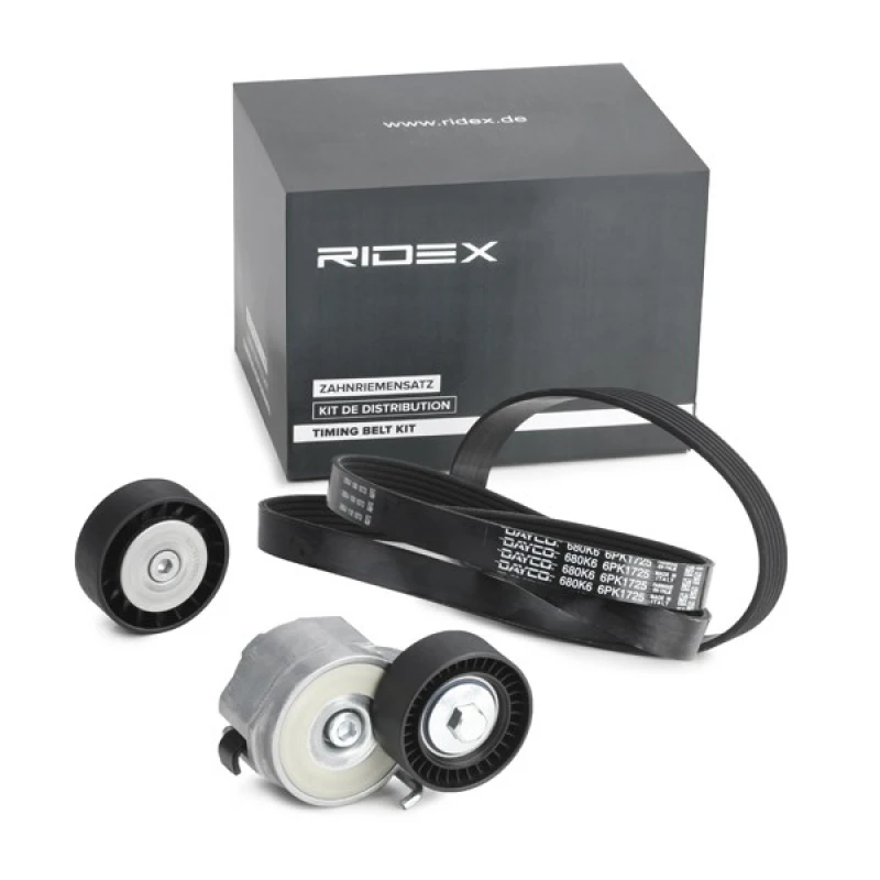 Image of RIDEX 542R0140 V-ribbed belt set V-Ribbed Belt Set (542)