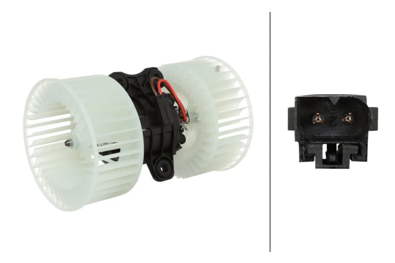 Image of HELLA Blower motor HELLA 8EW 366 400-811