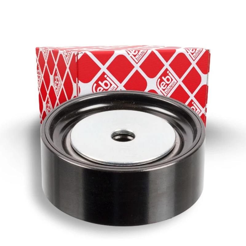 Image of FEBI BILSTEIN 21301 Idler Pulley Metal Deflection/Guide Pulley,v-ribbed belt (312)