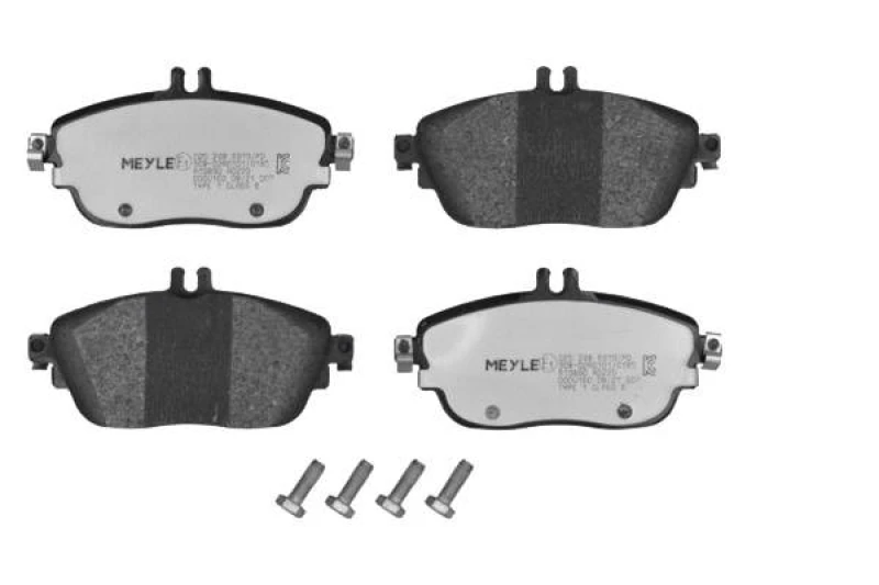 Image of MEYLE 025 248 6919/PD Brake pad set Front Axle, prepared for wear warning indicator, MEYLE-PD Quality, with anti-squeak plate Brake Pad Set,disc brak