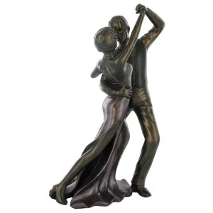 Ballroom Dancing Cold Cast Bronze Sculpture 28cm