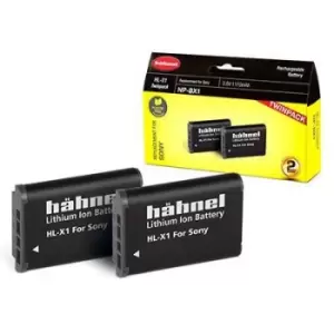 Image of Hahnel HL-X1 Battery (Sony NP-BX1) - Twin Pack