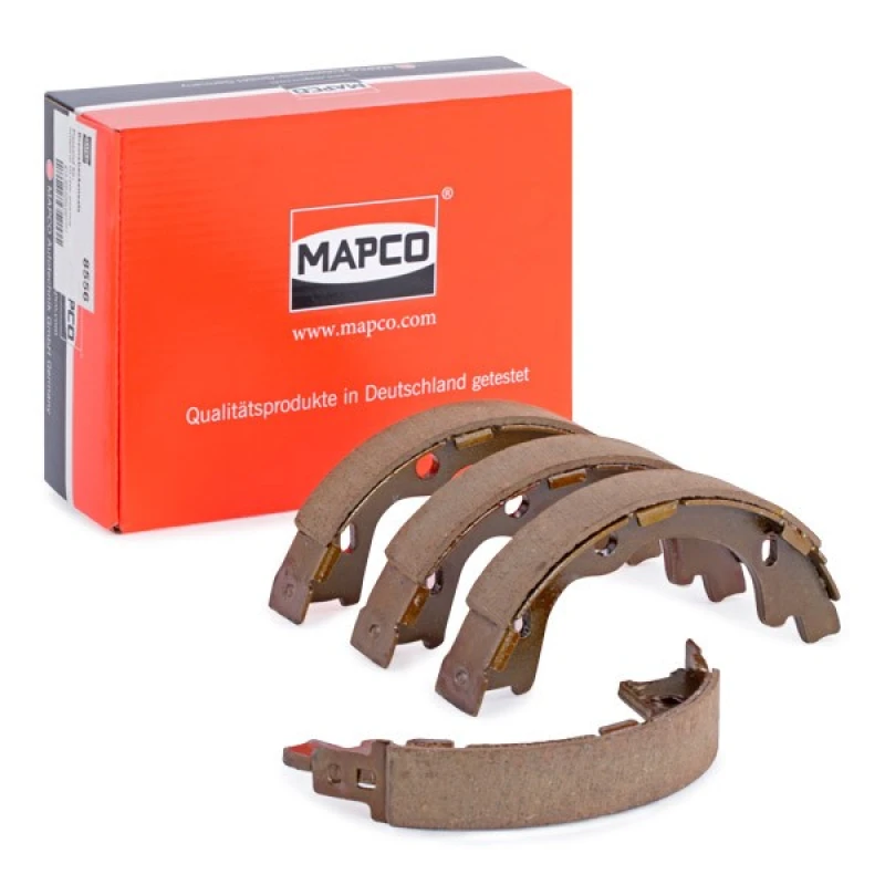 Image of MAPCO 8556 Brake Shoes Rear Axle, without lever Brake Shoe Set (70)