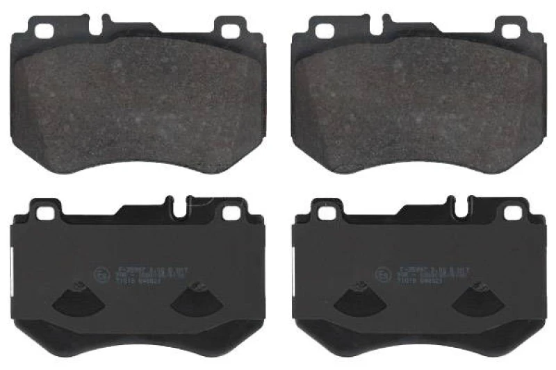 Image of SWAG 10 91 6987 Brake pad set Front Axle, prepared for wear warning indicator Brake Pad Set,disc brake (402)