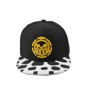 Image of One Piece - Trafalgar Snapback Cap - Black & Yellow