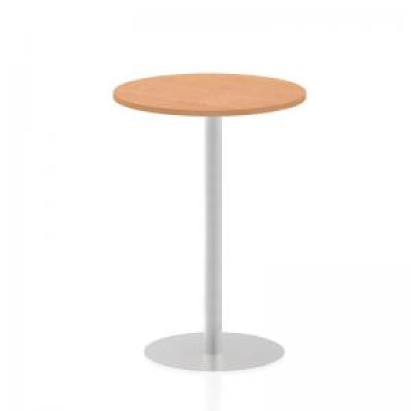 Image of Dynamic Italia 800mm Poseur Round Table Oak Top 1145mm High Leg ITL0134