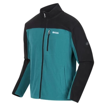 image of Regatta Fellard Lightweight Full Zip Fleece - PacifcGr/Blk