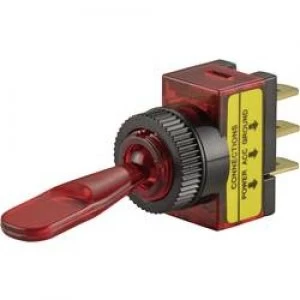 Image of SCI R13 61B ILLUMINATED GREEN Car Toggle Switch 20A OnOff