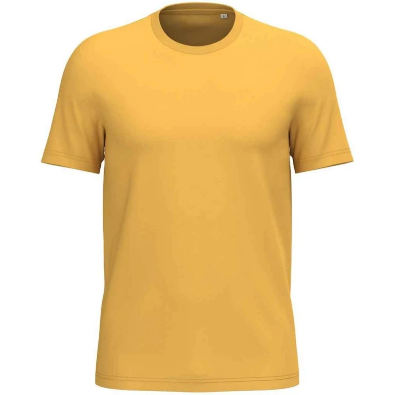 Image of Native Spirit Mens Heavyweight Slim T-Shirt in Yellow Size: XS Yellow Male XS
